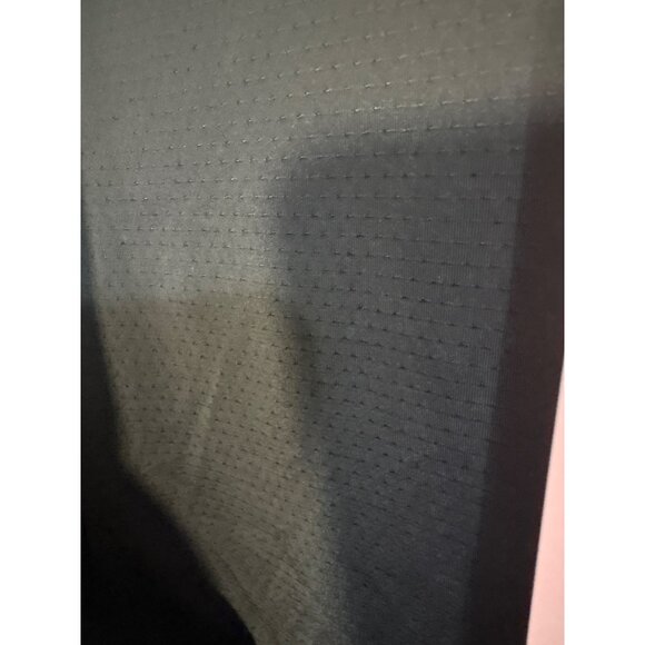 Black Long Sleeve Square Neck Jumpsuit By Qinsen  Medium Size NWT Stretchy Nylon - Picture 4 of 5